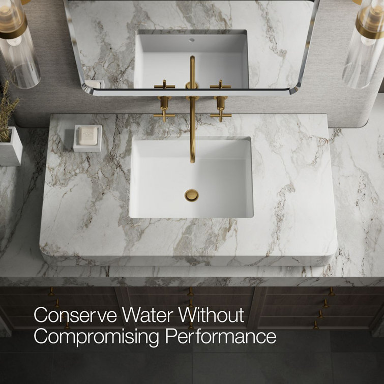Purist Brushed Brass Wall-Mounted Bathroom Faucet
