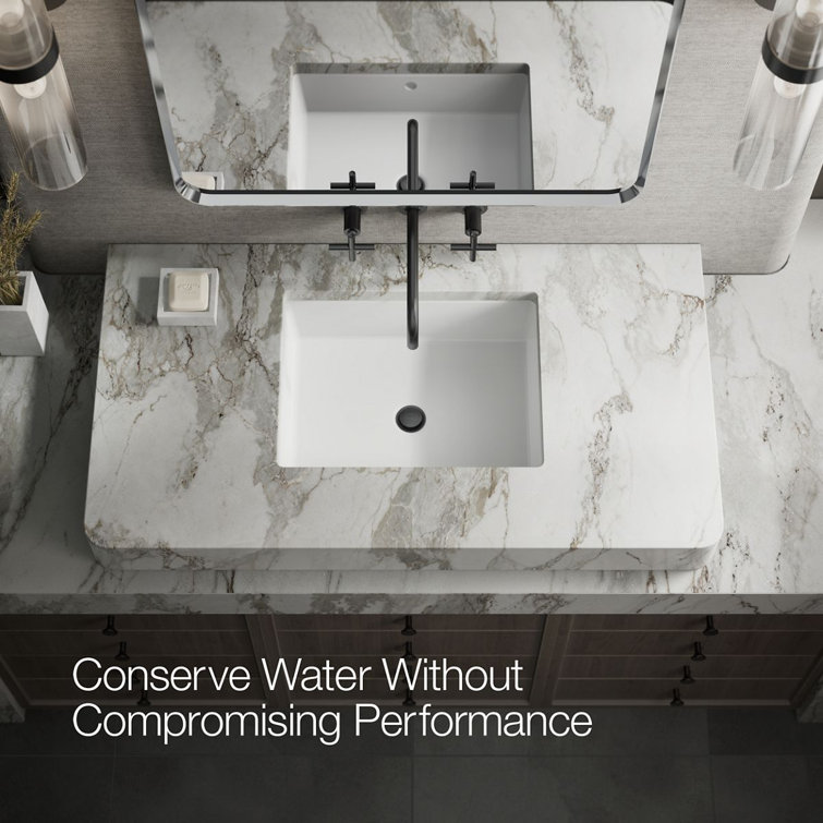 Purist Matte Black Wall-Mount Bathroom Faucet with Cross Handles