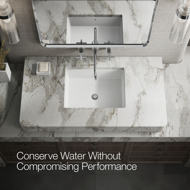 Purist Polished Chrome Double Handle Wall-Mount Bathroom Faucet