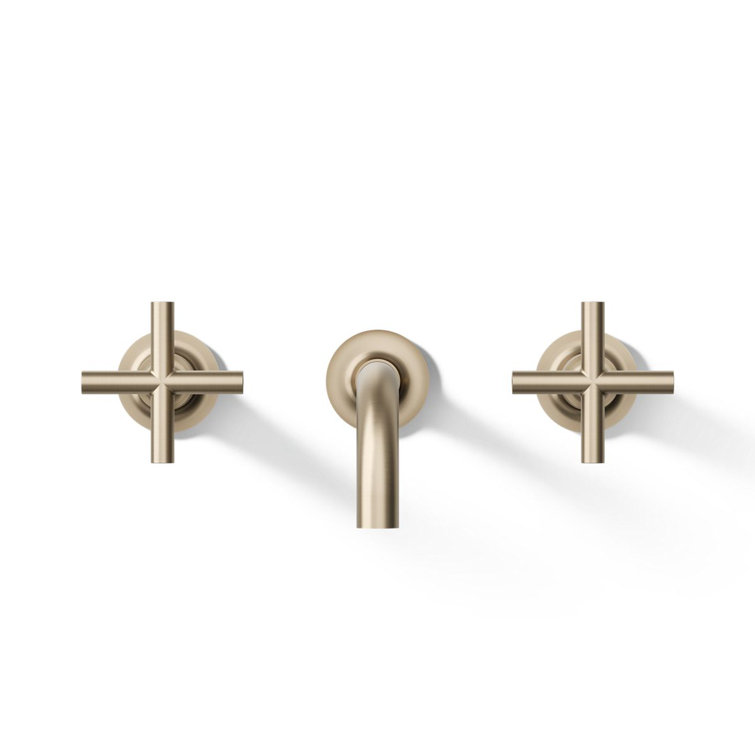 Vibrant Brushed Bronze Wall Mounted Bathroom Faucet