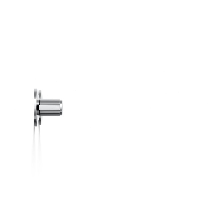 Polished Chrome Wall-Mount Bathroom Sink Faucet with Ceramic Handles
