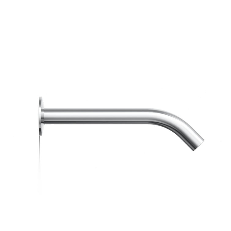 Polished Chrome Wall-Mount Bathroom Sink Faucet Spout