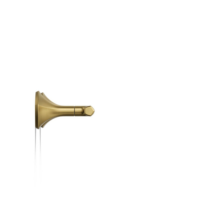 Vibrant Brushed Brass Wall-Mount Bathroom Faucet Handles