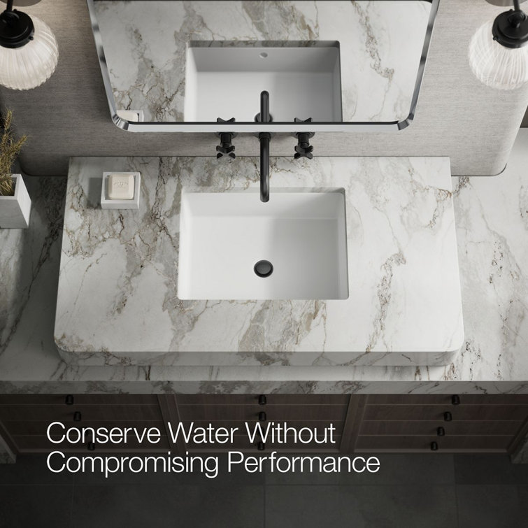 Matte Black Wall-Mount Bathroom Sink Faucet with Knurled Levers