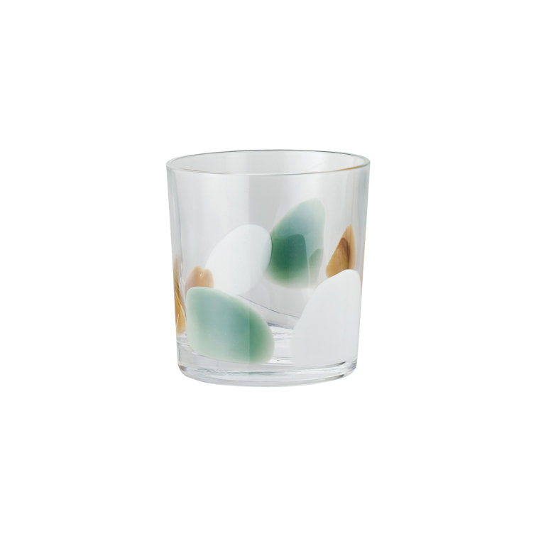 Kaleidoscope Harmony Multicolor Handmade Art Glass Tumbler