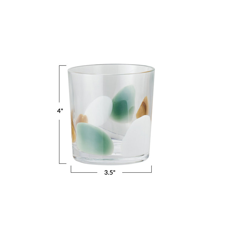 Kaleidoscope Harmony Multicolor Handmade Art Glass Tumbler