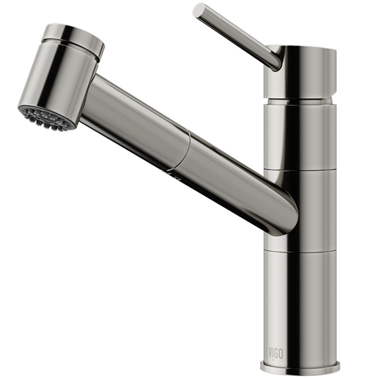 Stainless Steel Modern Pull-Out Spray Kitchen Faucet