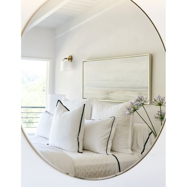 Queen White and Midnight Rayon Sateen Duvet Set