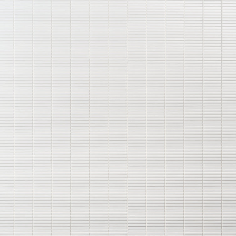 White Matte Porcelain Mosaic Tile for Indoor/Outdoor Use