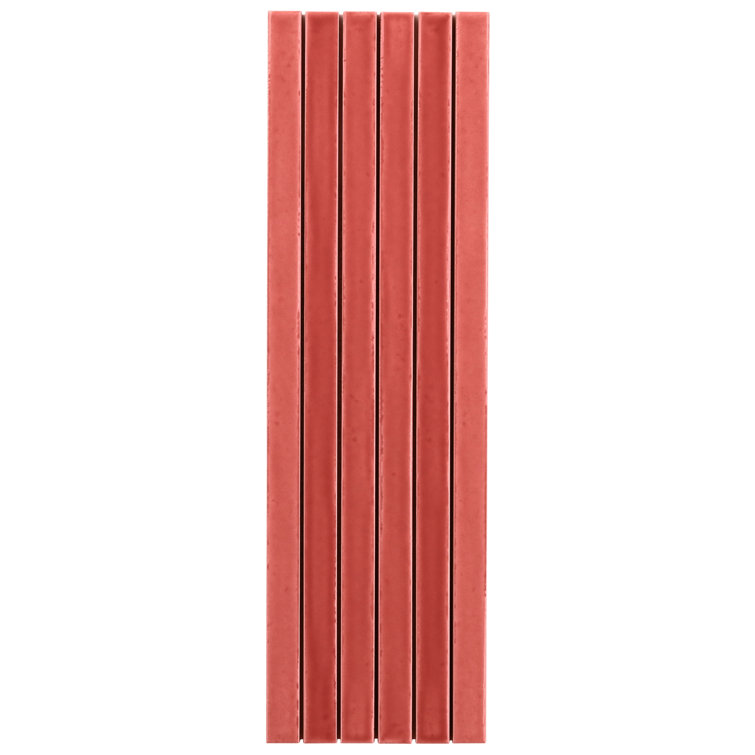 Wild Coralito Pink Glossy Ceramic Mosaic Wall Tile
