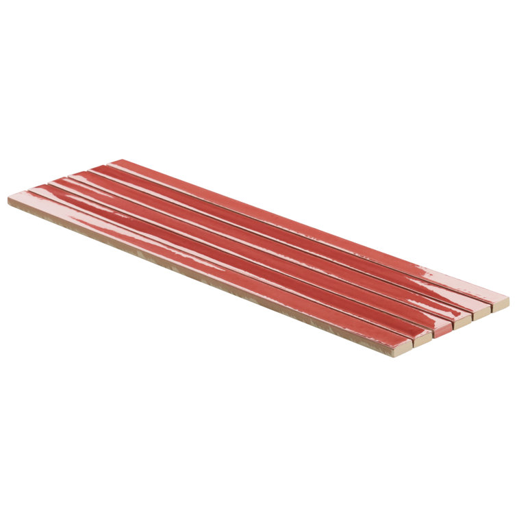 Wild Coralito Pink Glossy Ceramic Mosaic Wall Tile