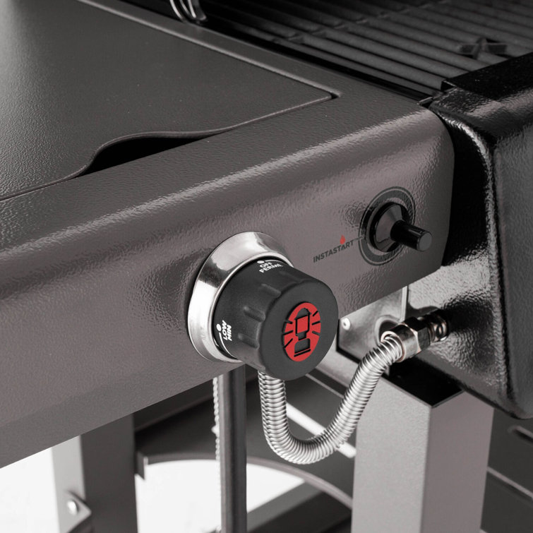 Coleman 4-Burner Stainless Steel Propane Gas Grill with Side Burner