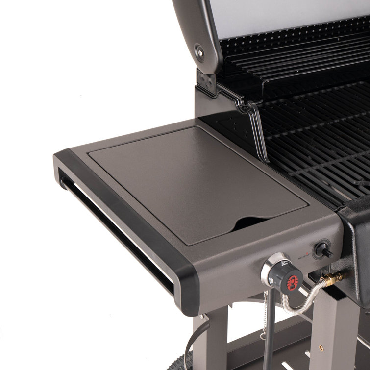 Coleman 4-Burner Stainless Steel Propane Gas Grill with Side Burner