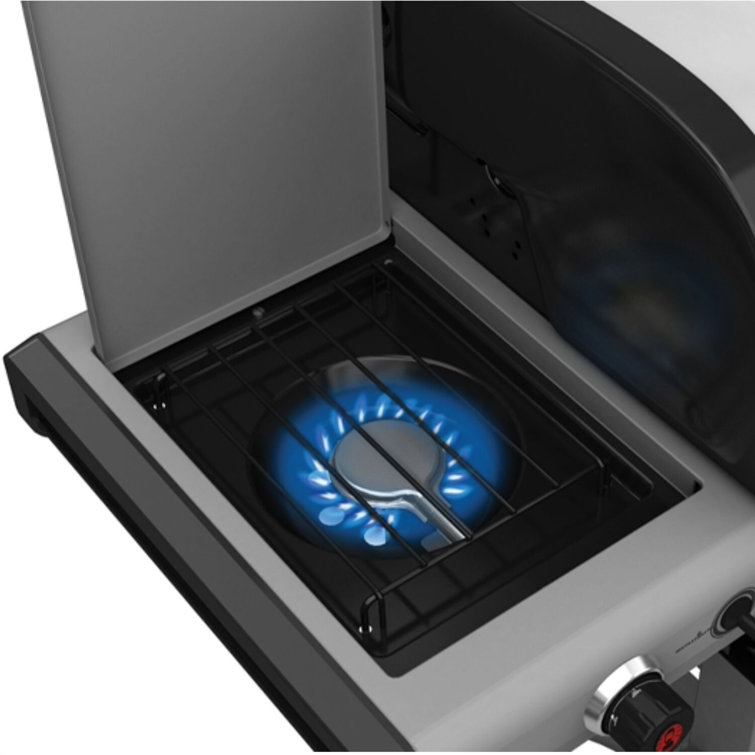 Coleman 4-Burner Stainless Steel Propane Gas Grill with Side Burner