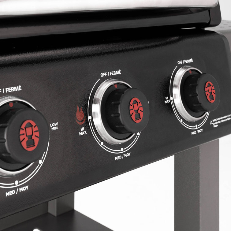 Coleman 3-Burner Stainless Steel Propane Gas Grill with Side Burner