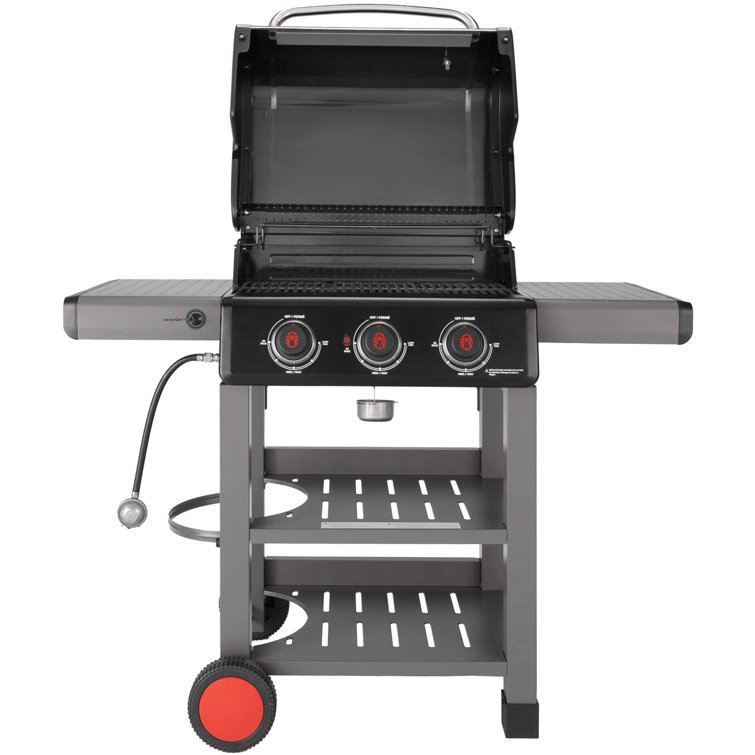 Coleman 3-Burner Stainless Steel Propane Gas Grill with Side Burner