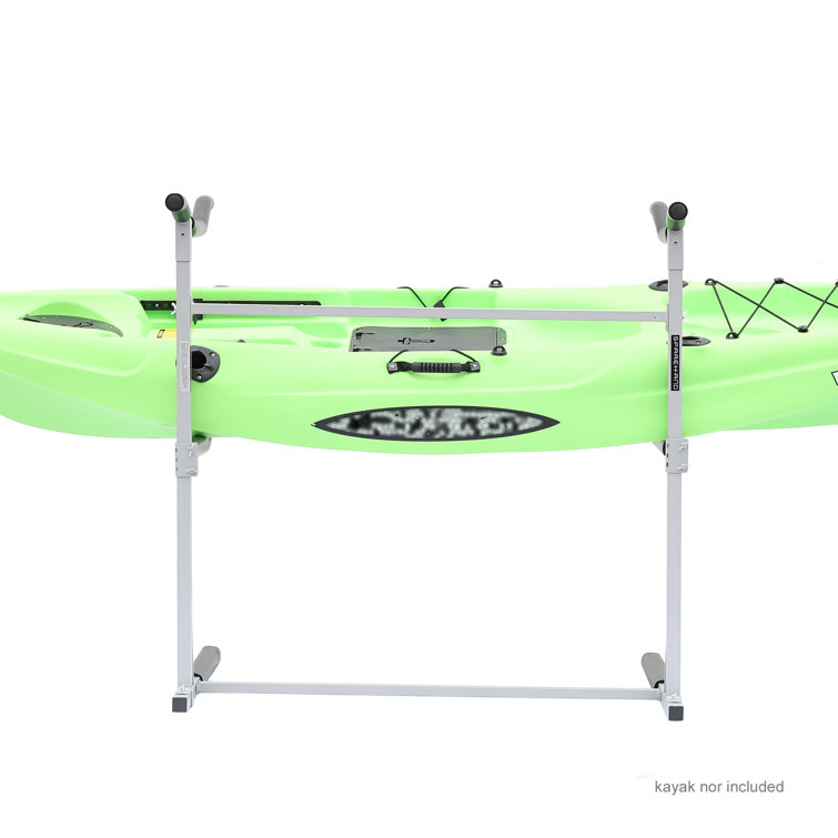 Pebble Silver Adjustable Freestanding Multi-Kayak Storage Rack