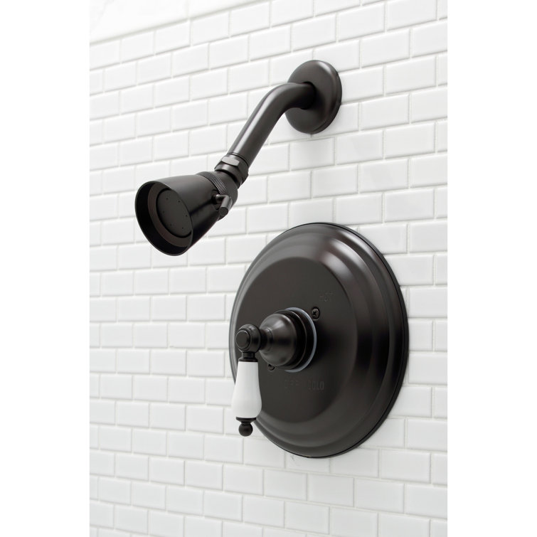 Taiwanese Traditional Oil Rubbed Bronze Wall-Mounted Shower Faucet