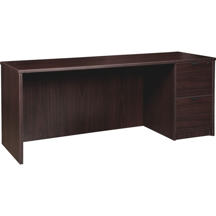 Espresso 66" Particleboard Credenza with Drawer and Filing Cabinet