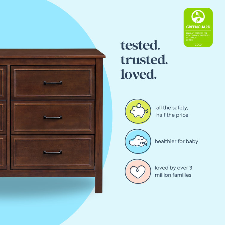 Espresso New Zealand Pine Double Nursery Dresser
