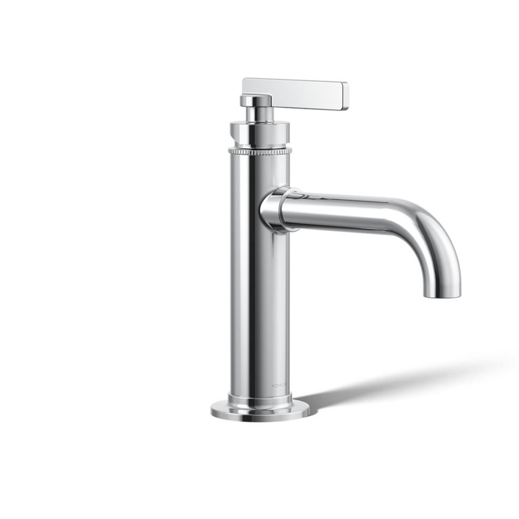 Polished Chrome Single-Handle Bathroom Sink Faucet