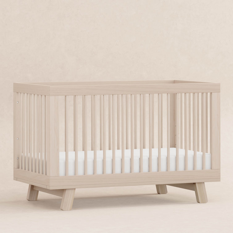 Hudson 3-in-1 Convertible Crib with Toddler Bed Conversion, Washed Natural