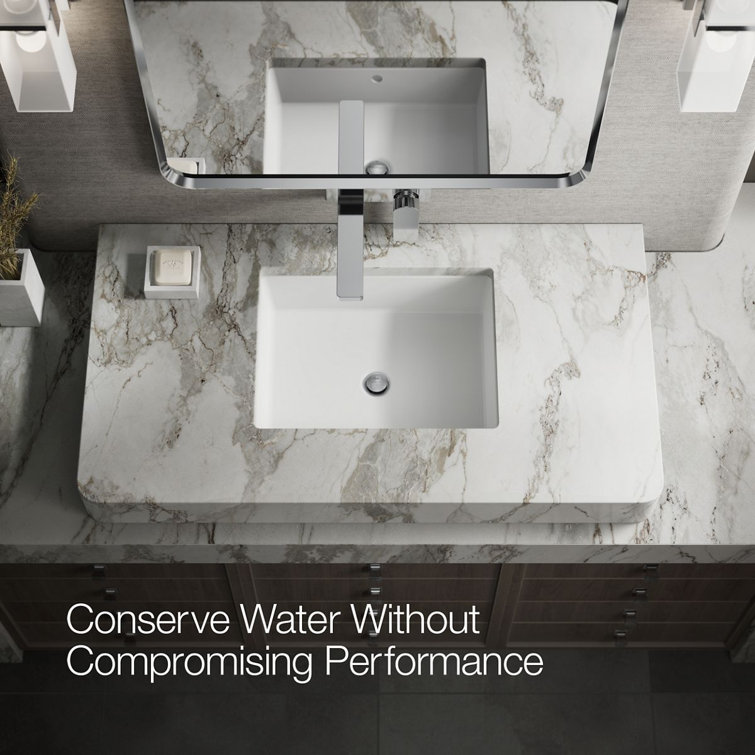 Parallel Polished Chrome Wall-Mount Single-Handle Bathroom Faucet