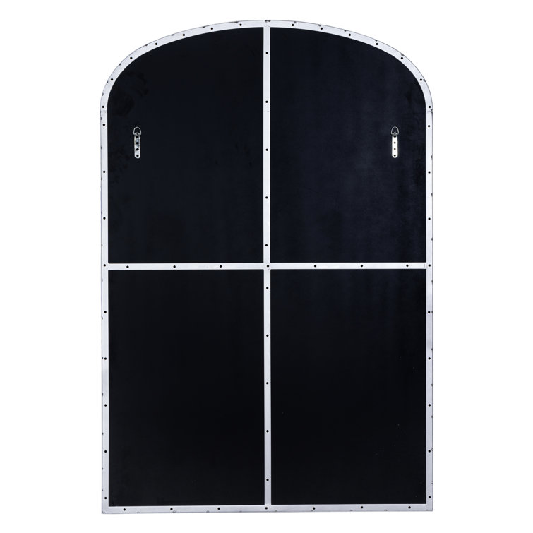 Silver Arch Metal Framed Freestanding Floor Mirror