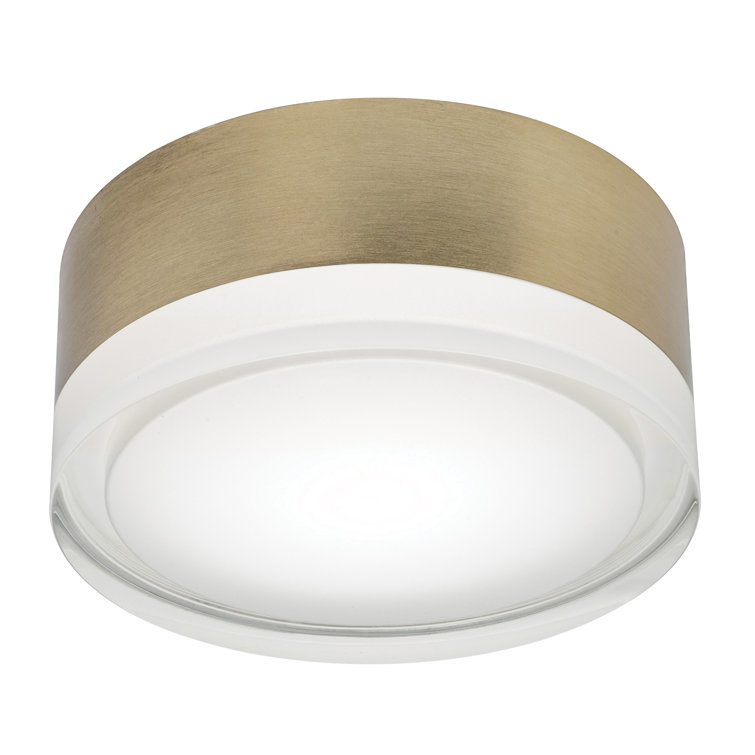 Emma 6'' Satin Brass LED Flush Mount Light