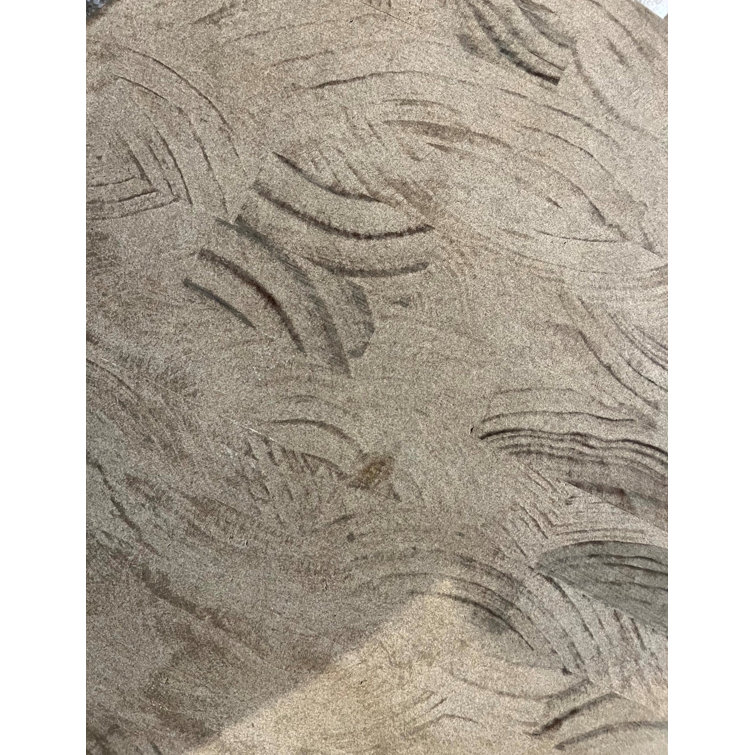 White Wash Pine Round Pedestal End Table