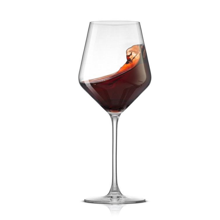 Layla 17 oz Clear Crystal Red Wine Glasses Set of 4