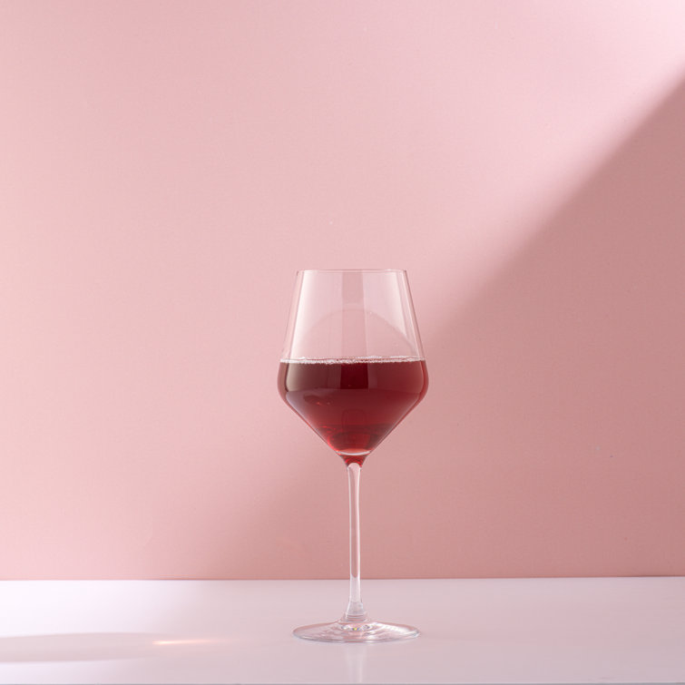 Layla 17 oz Clear Crystal Red Wine Glasses Set of 4