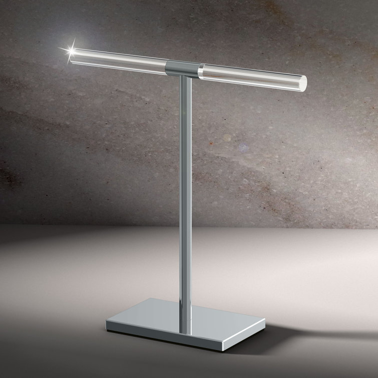 Chrome T-Shape Freestanding Countertop Hand Towel Holder