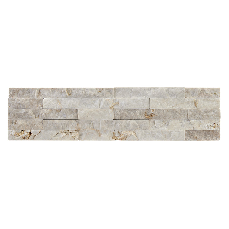 Vanilla Split Face Marble Wall Tile 3x12 for Bathroom and Kitchen