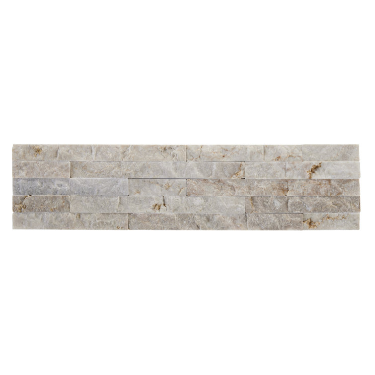 Vanilla Split Face Marble Wall Tile 3x12 for Bathroom and Kitchen