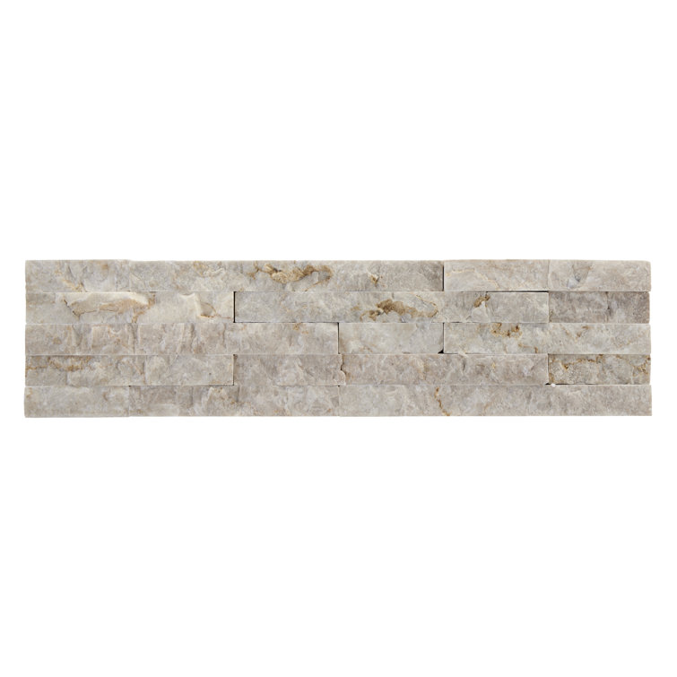 Vanilla Split Face Marble Wall Tile 3x12 for Bathroom and Kitchen
