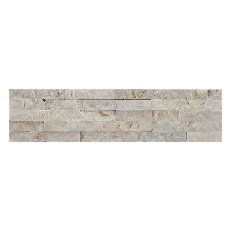 Vanilla Split Face Marble Wall Tile 3x12 for Bathroom and Kitchen