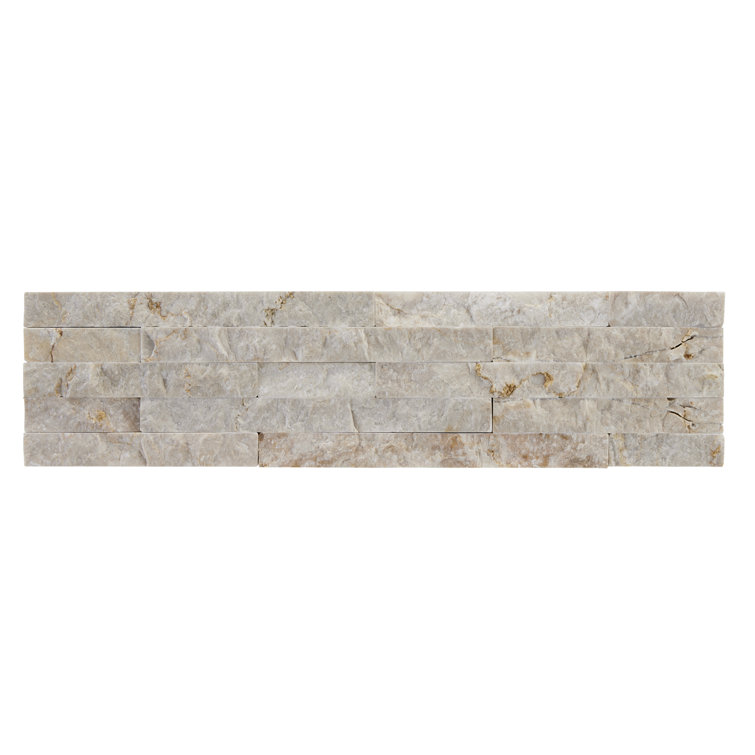 Vanilla Split Face Marble Wall Tile 3x12 for Bathroom and Kitchen
