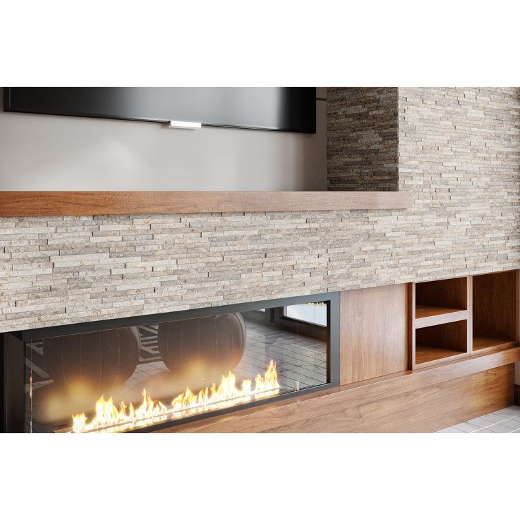Vanilla Split Face Marble Wall Tile 3x12 for Bathroom and Kitchen