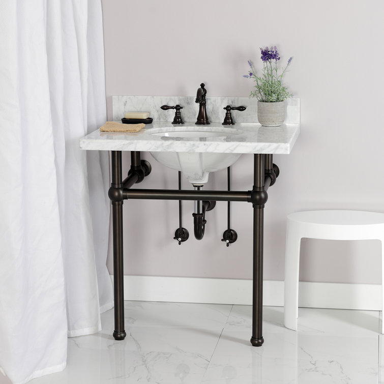 Elegant Matte Black Widespread Bathroom Faucet with Bronze Accents