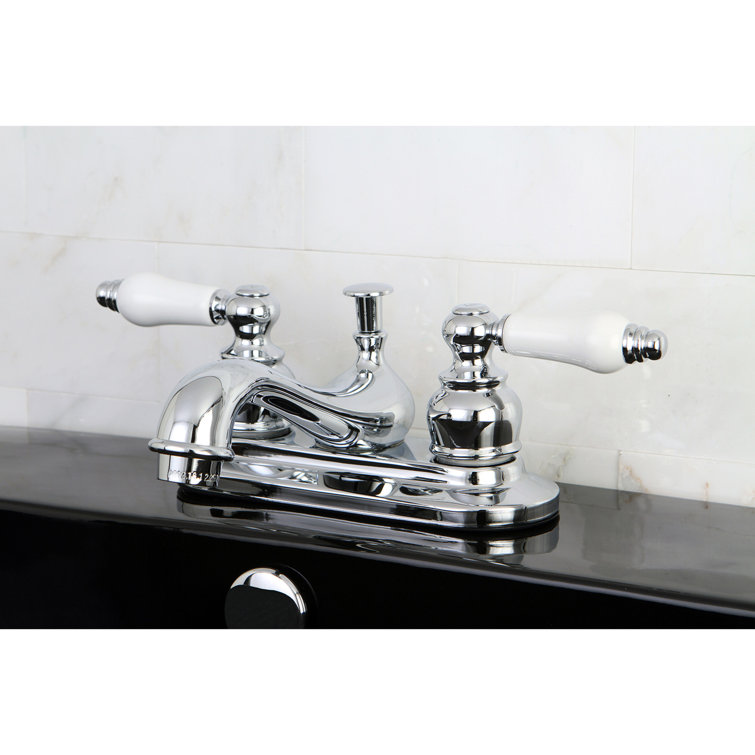 Elegant Traditional Polished Chrome Centerset Bathroom Sink Faucet