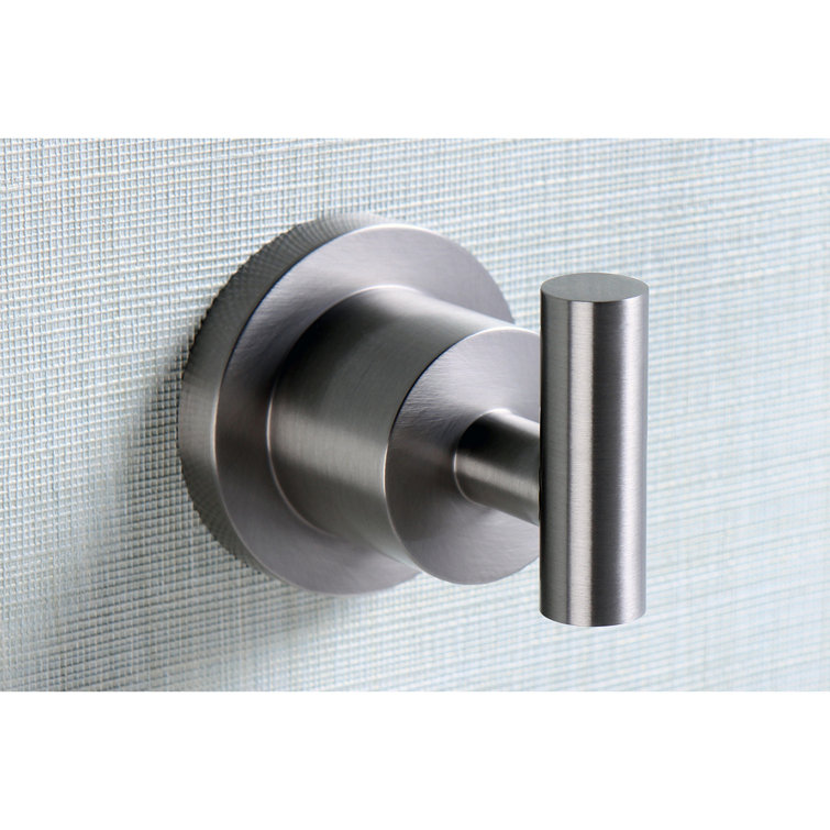 Satin Nickel Modern Wall-Mounted Robe Hook