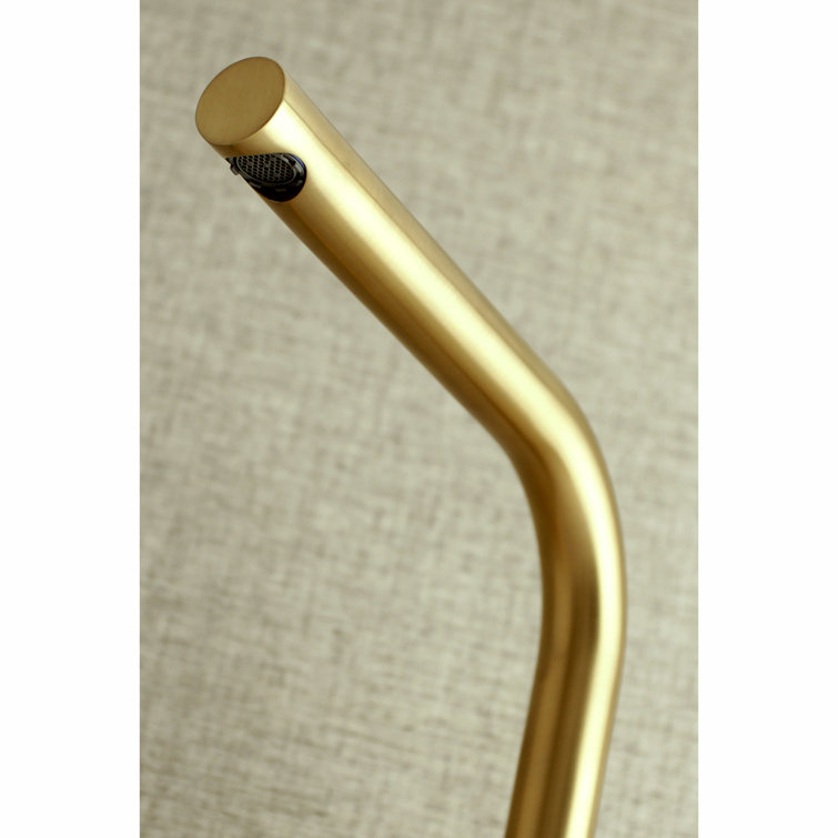 Brushed Brass Wall Mount Kitchen Bridge Faucet