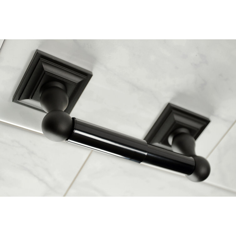 Matte Black Metal 5-Piece Bathroom Hardware Set