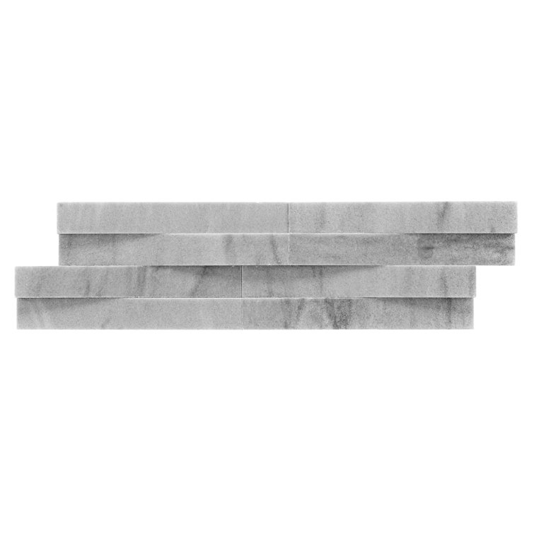 Lunar Gray 6x22 Honed Marble Wall Tile