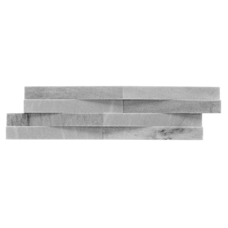 Lunar Gray 6x22 Honed Marble Wall Tile