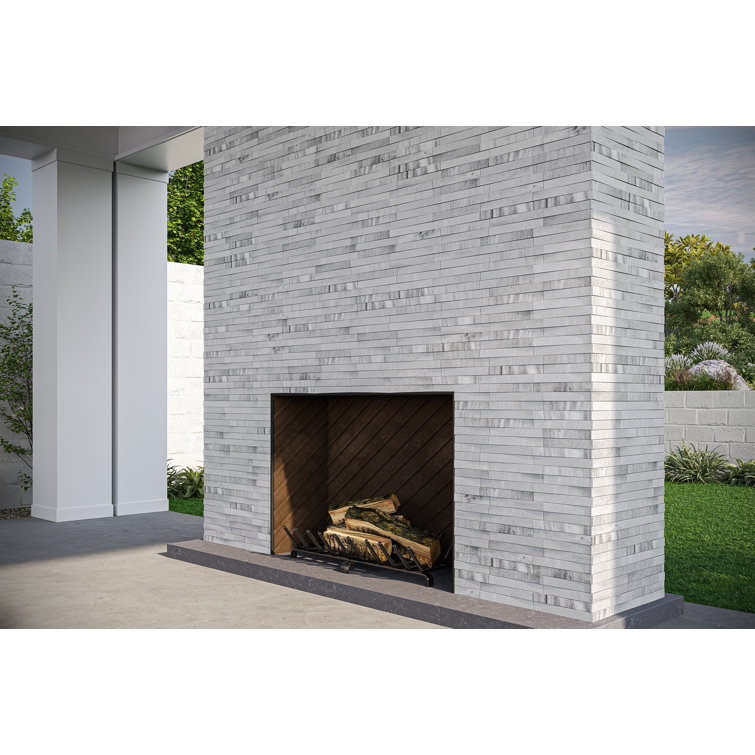 Lunar Gray 6x22 Honed Marble Wall Tile