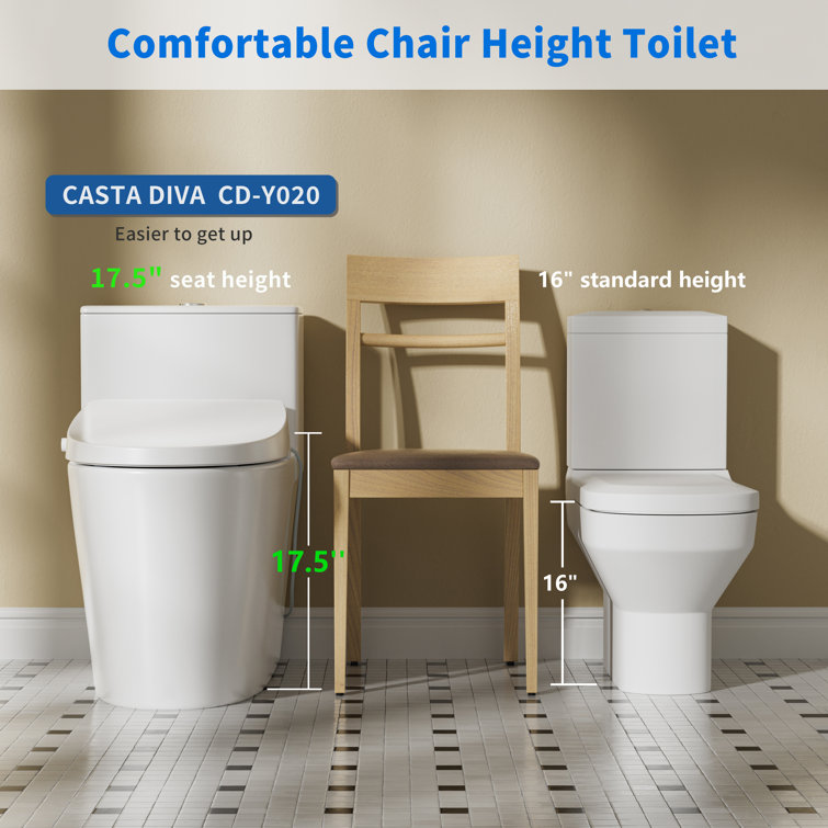 White Ceramic Elongated Dual Flush Bidet Toilet Combo