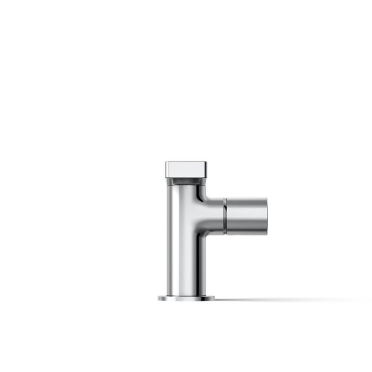 Composed Polished Chrome Single-Handle Bathroom Faucet