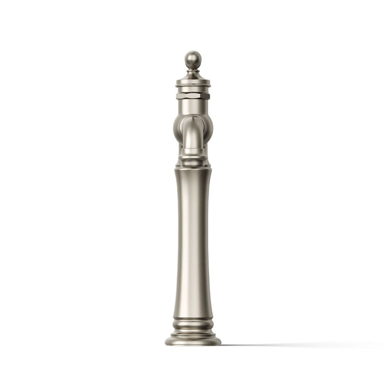 Vibrant Brushed Nickel Single Handle Bathroom Faucet